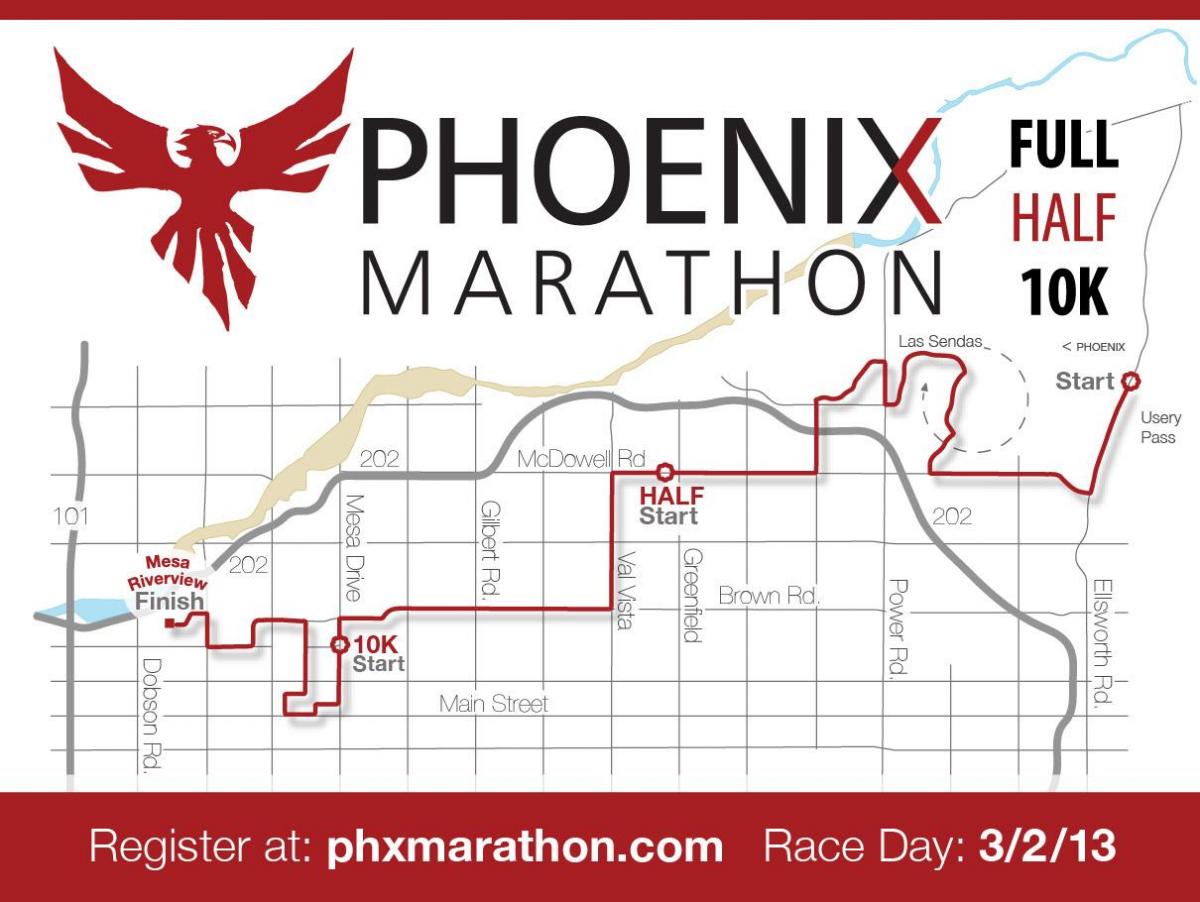 karte Phoenix maraton