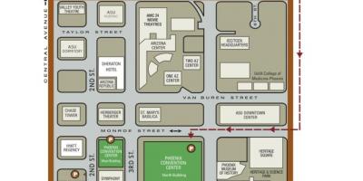 Karte Phoenix convention center