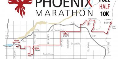 Karte Phoenix maraton