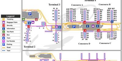 Karte Phoenix sky harbor airport