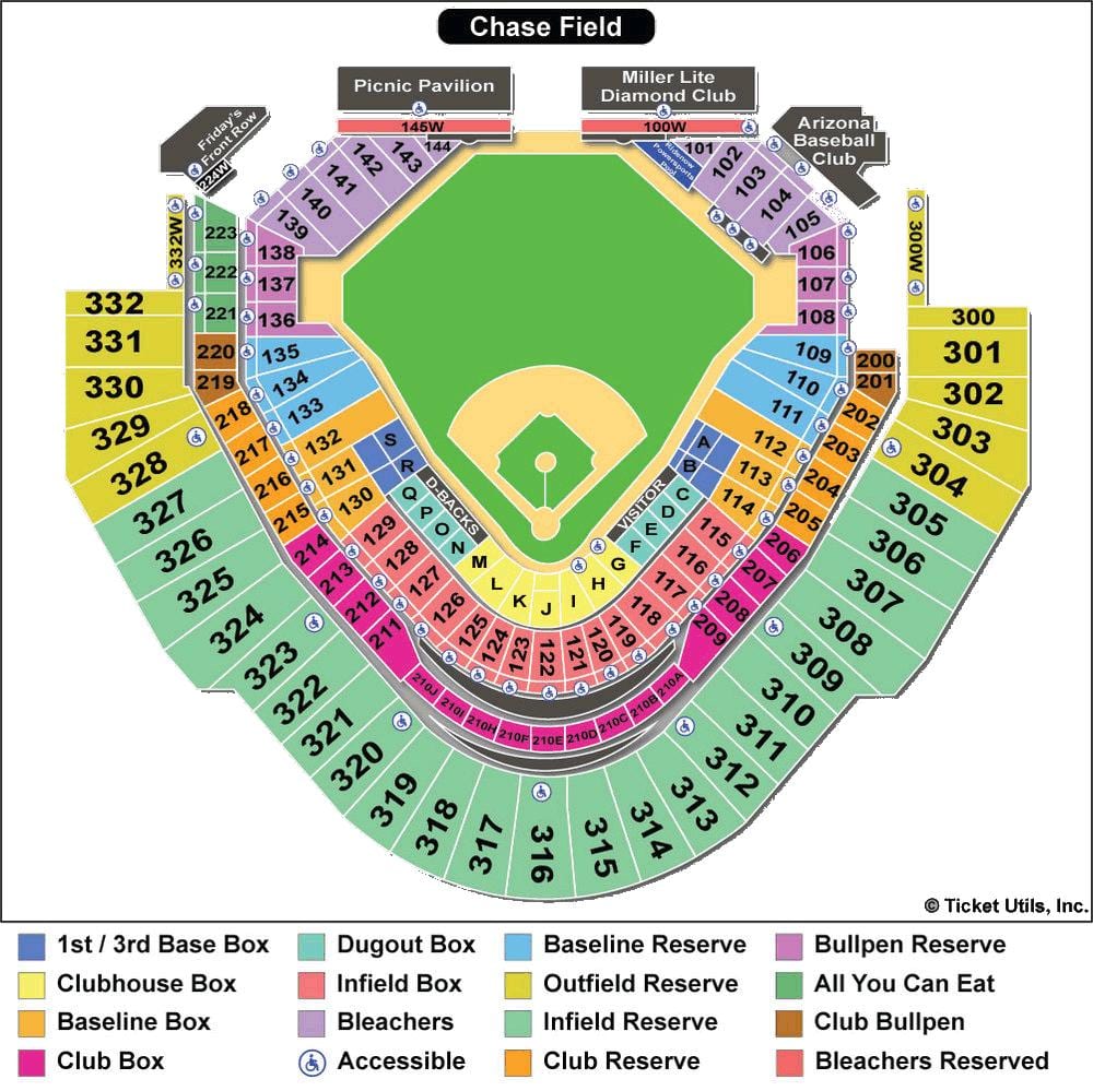 karte diamondbacks stadions