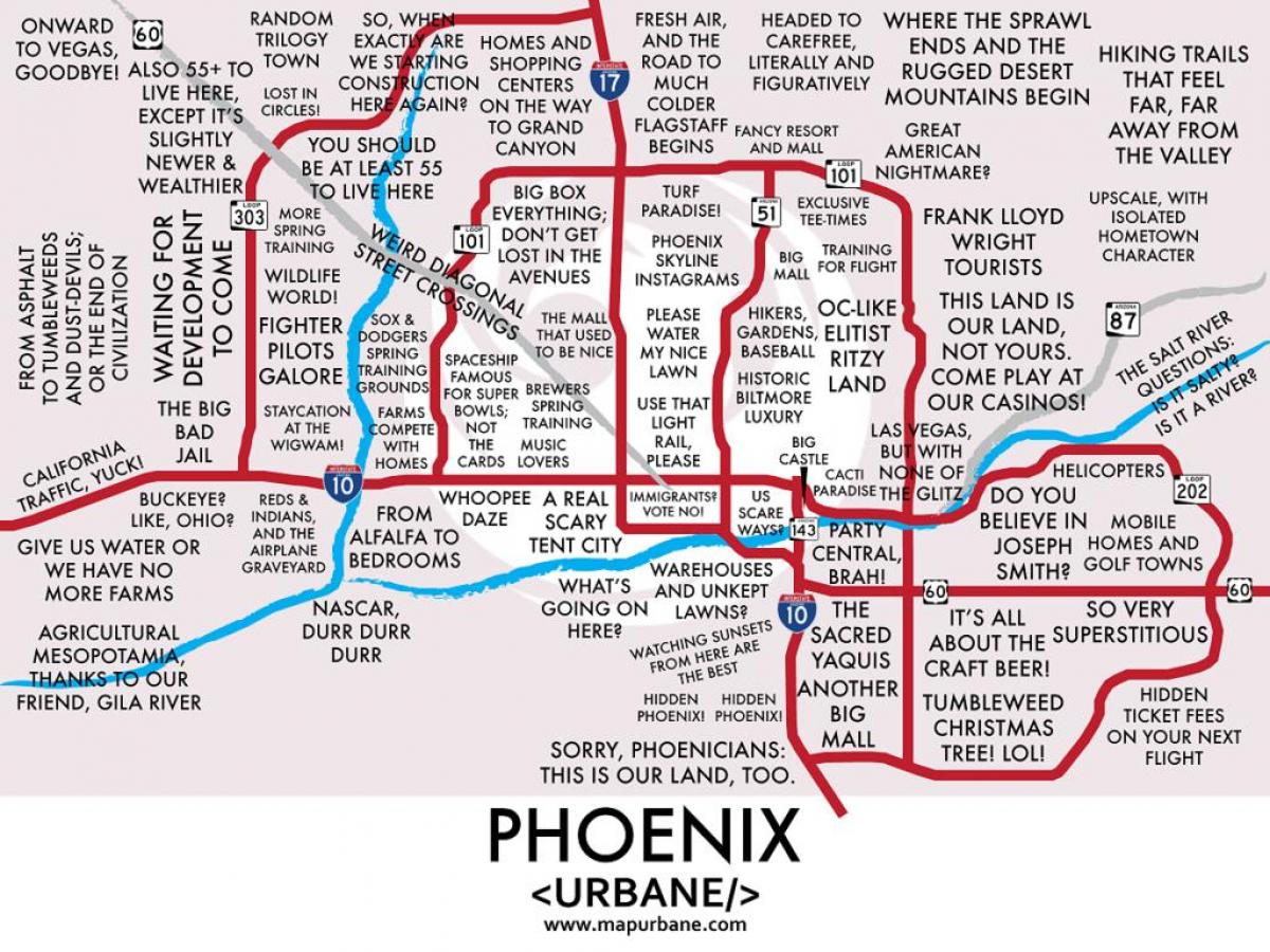 Phoenix apkaimju kartē