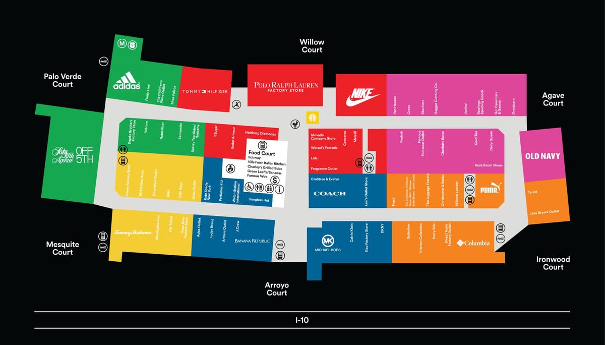 Phoenix premium outlet kartes
